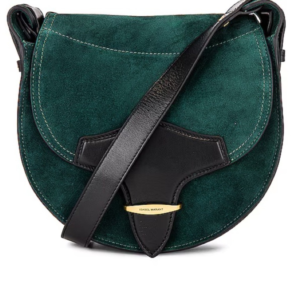 Isabel Marant Botsy bag in dark green